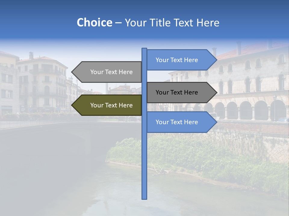 River Windows Pedestal PowerPoint Template