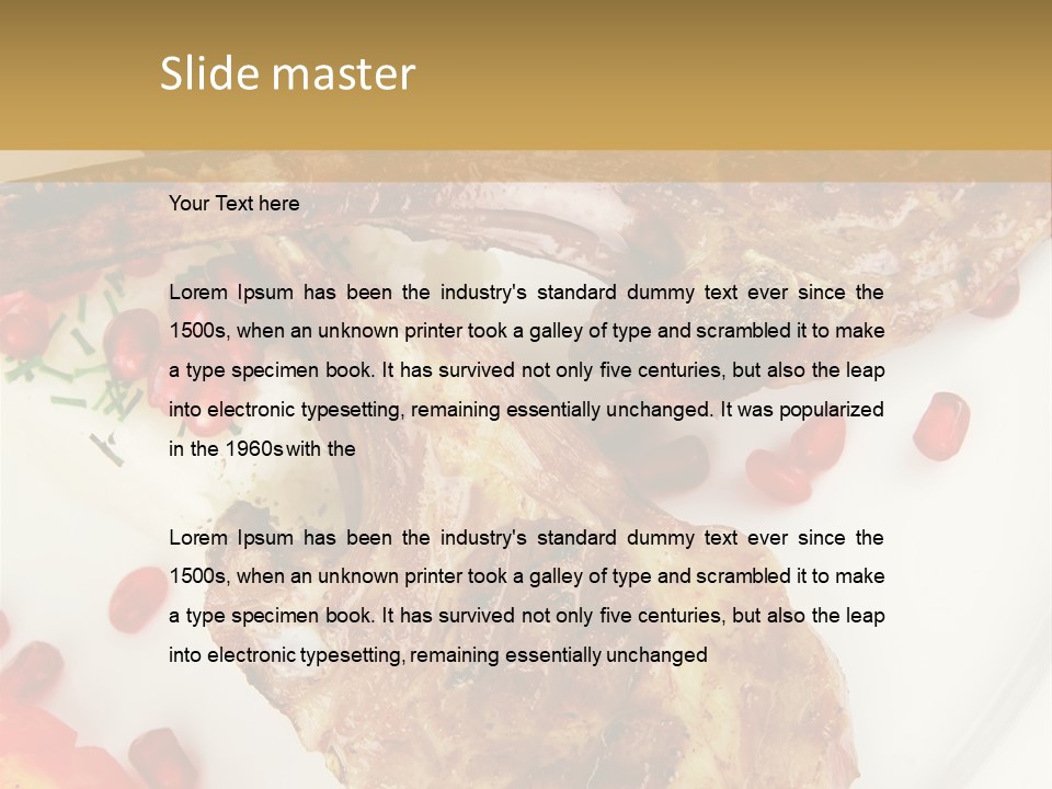 Shine Fresh Plate PowerPoint Template