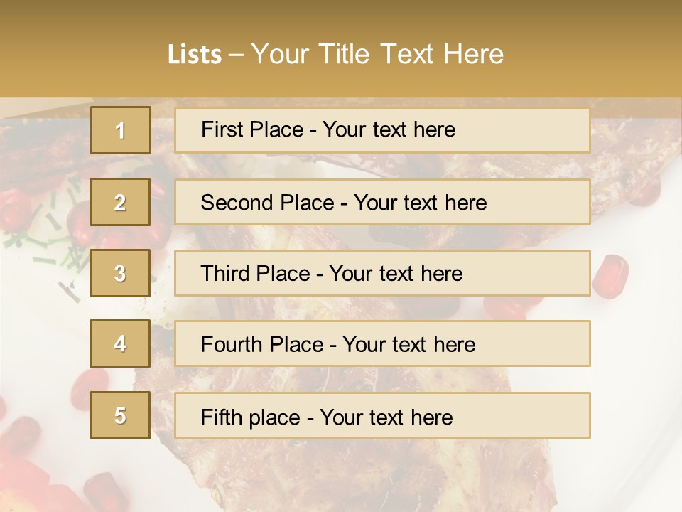 Shine Fresh Plate PowerPoint Template