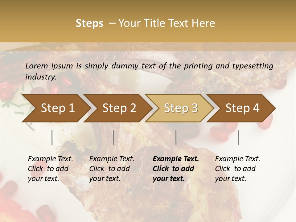 Shine Fresh Plate PowerPoint Template