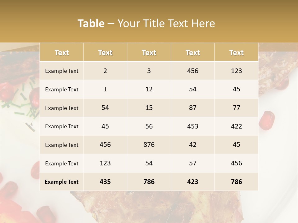 Shine Fresh Plate PowerPoint Template