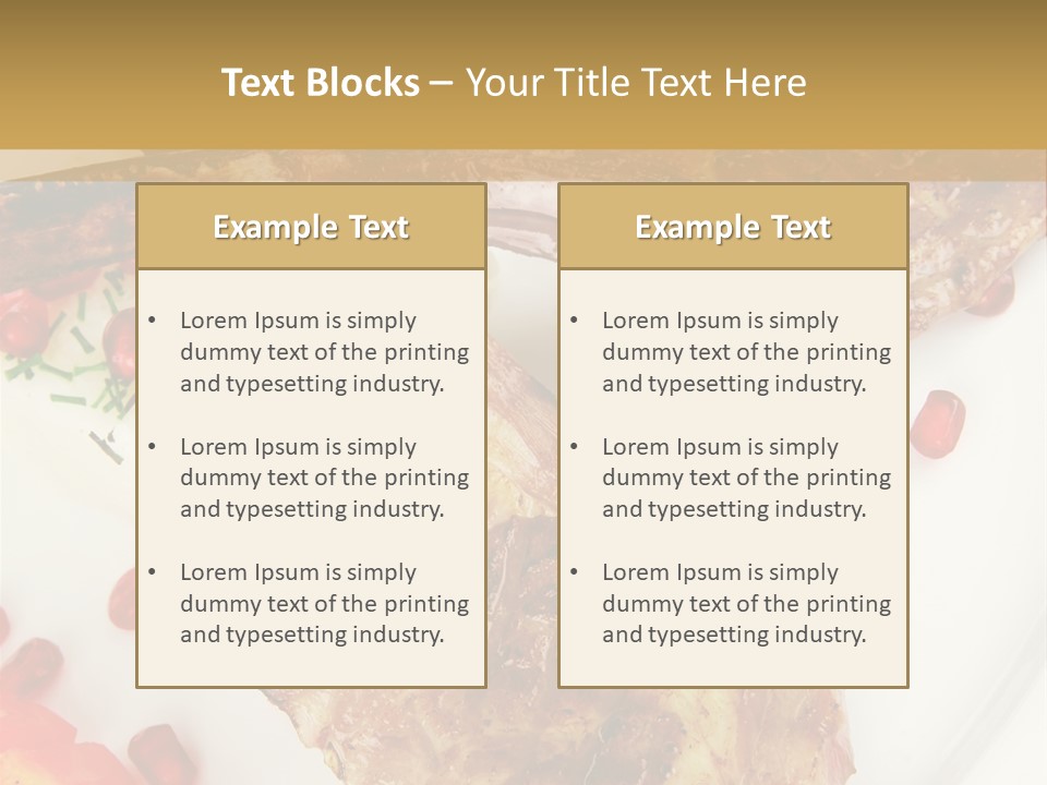 Shine Fresh Plate PowerPoint Template