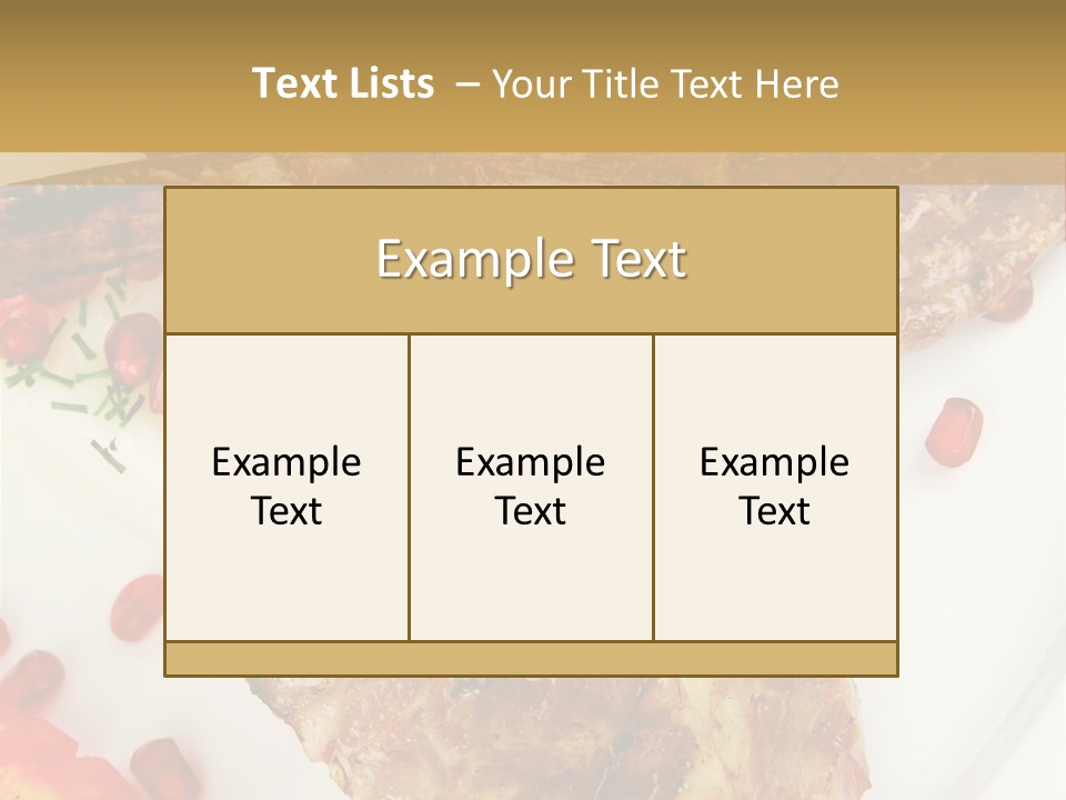 Shine Fresh Plate PowerPoint Template