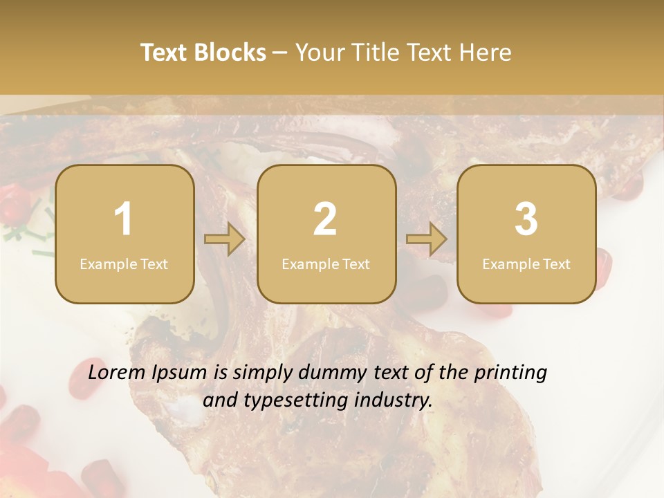 Shine Fresh Plate PowerPoint Template