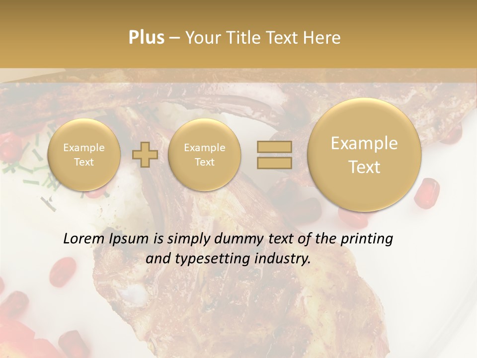 Shine Fresh Plate PowerPoint Template