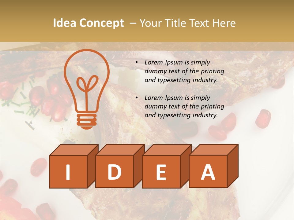 Shine Fresh Plate PowerPoint Template