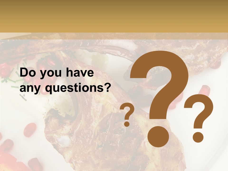 Shine Fresh Plate PowerPoint Template