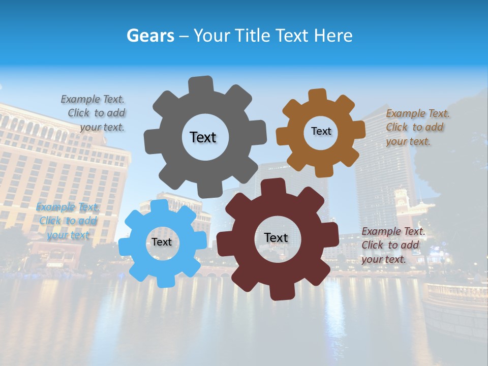 Las Bright Gamble PowerPoint Template