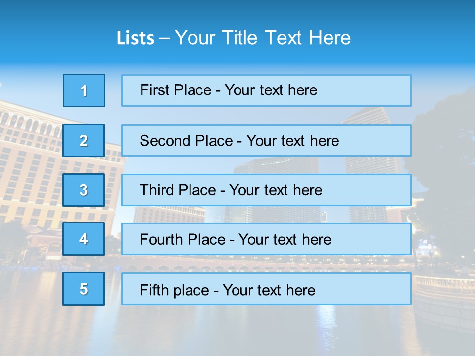 Las Bright Gamble PowerPoint Template
