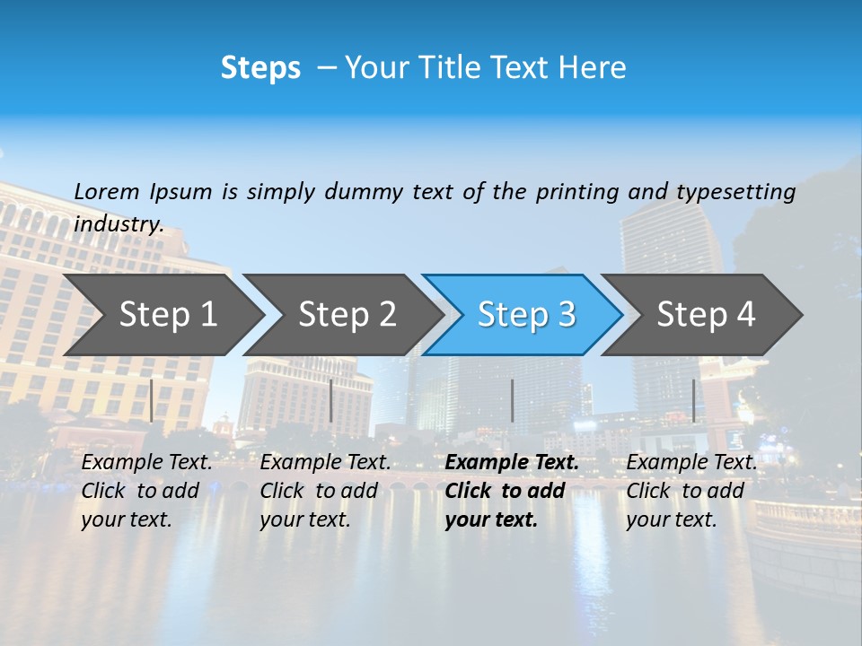 Las Bright Gamble PowerPoint Template