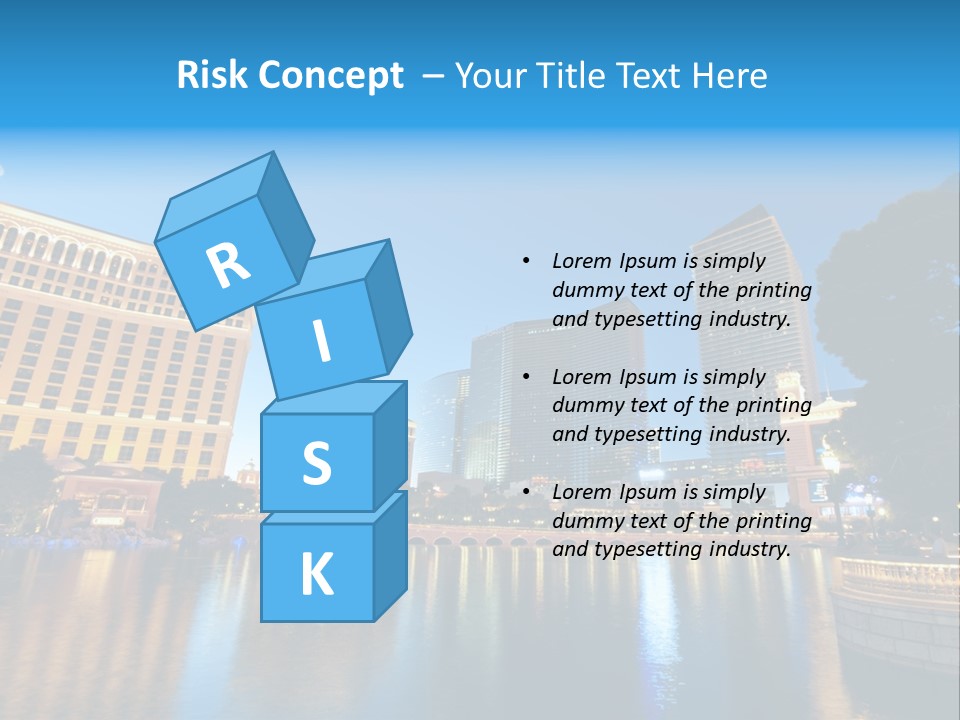 Las Bright Gamble PowerPoint Template