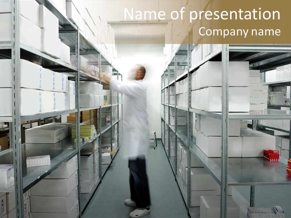 Arrange Worker Industrial PowerPoint Template