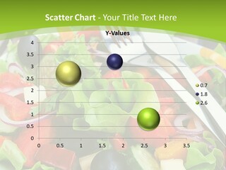 A Plate Of Salad With A Fork And Knife PowerPoint Template