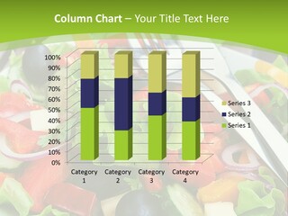 A Plate Of Salad With A Fork And Knife PowerPoint Template