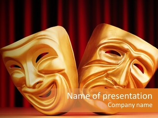 Humor Mask Depression PowerPoint Template
