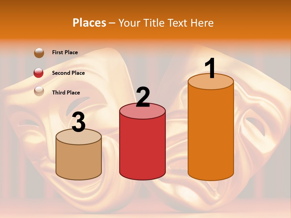 Humor Mask Depression PowerPoint Template