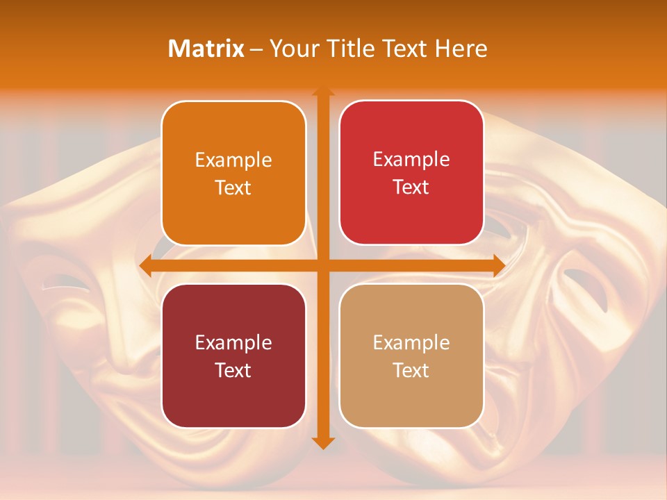 Humor Mask Depression PowerPoint Template