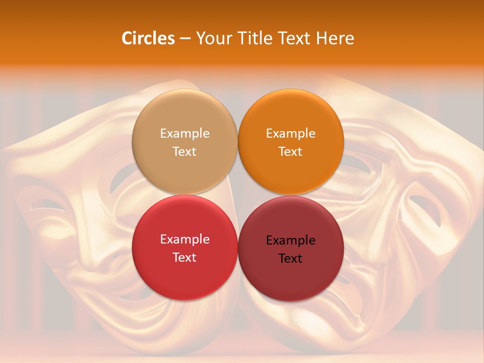 Humor Mask Depression PowerPoint Template