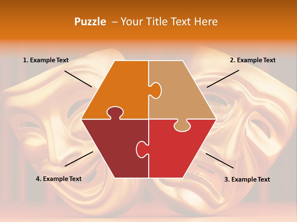 Humor Mask Depression PowerPoint Template