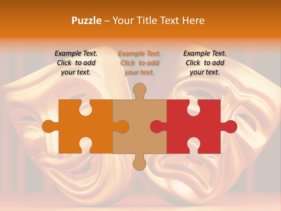 Humor Mask Depression PowerPoint Template