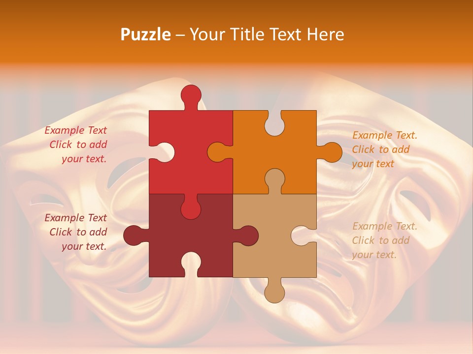 Humor Mask Depression PowerPoint Template