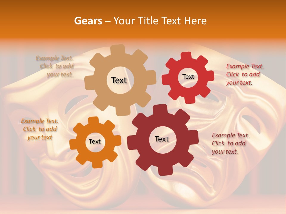 Humor Mask Depression PowerPoint Template