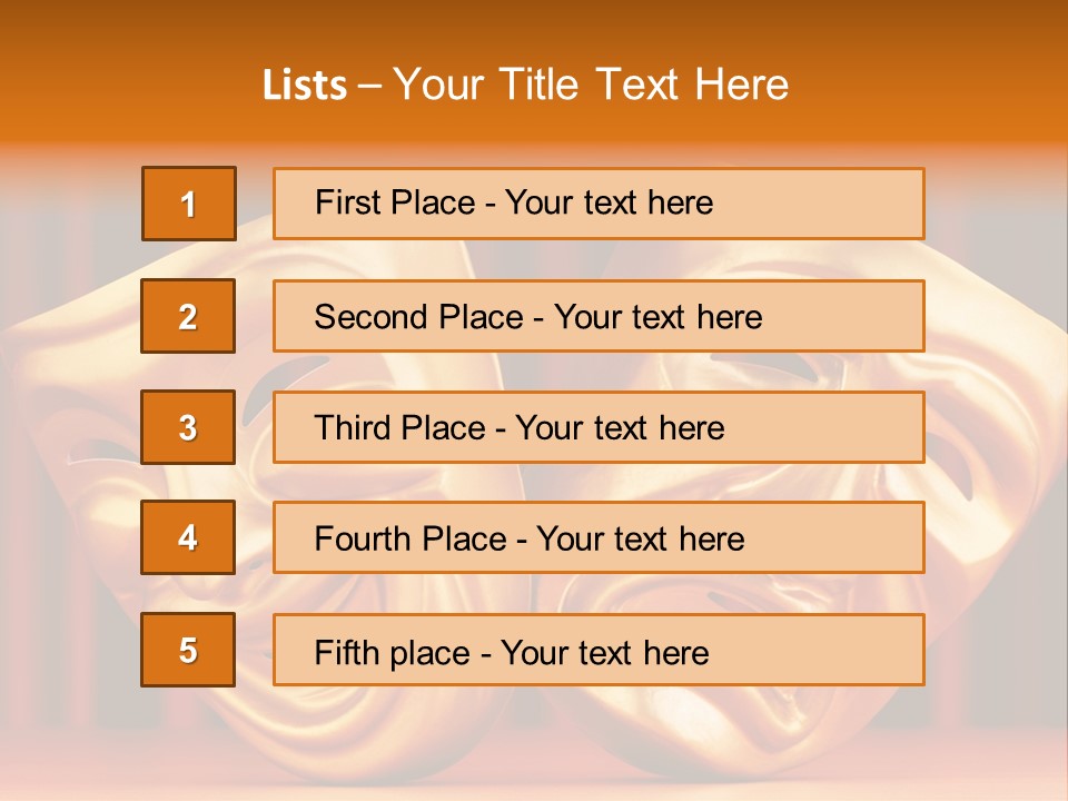 Humor Mask Depression PowerPoint Template