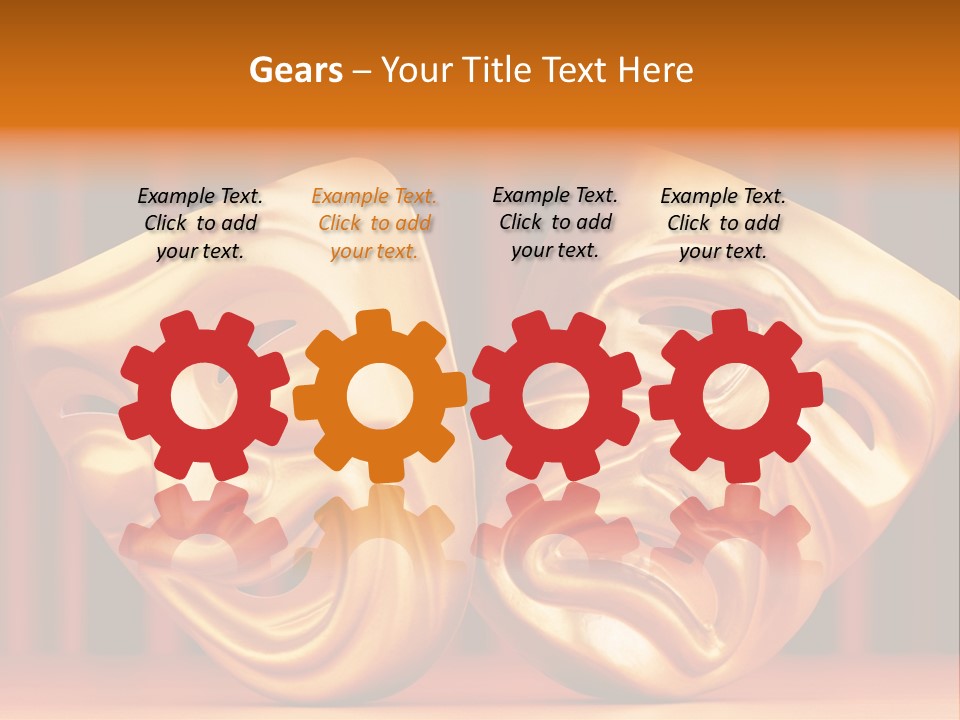 Humor Mask Depression PowerPoint Template