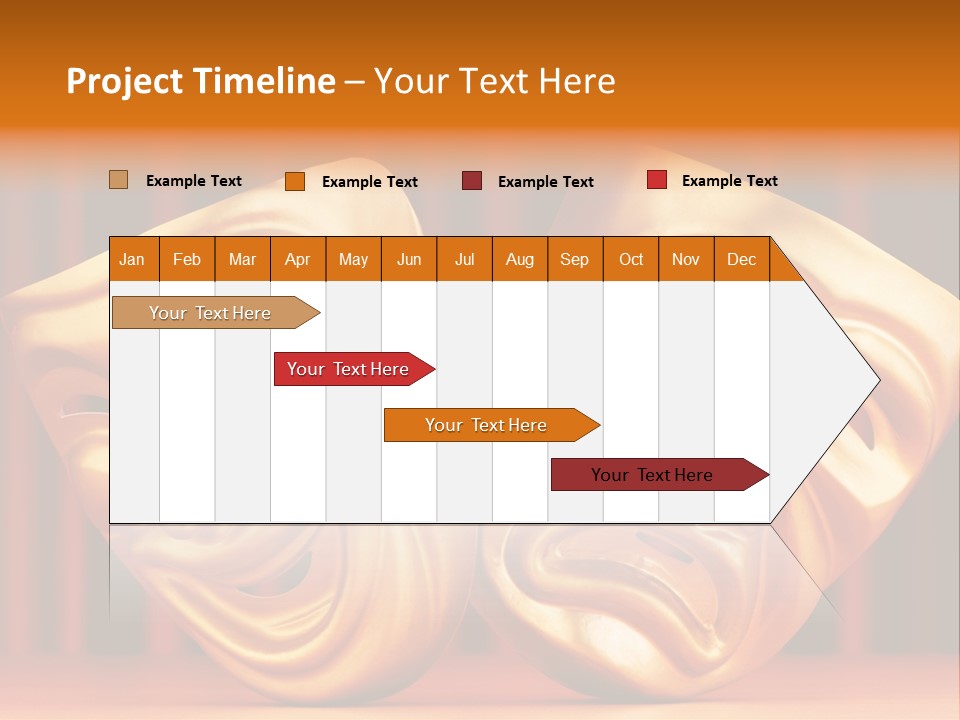 Humor Mask Depression PowerPoint Template