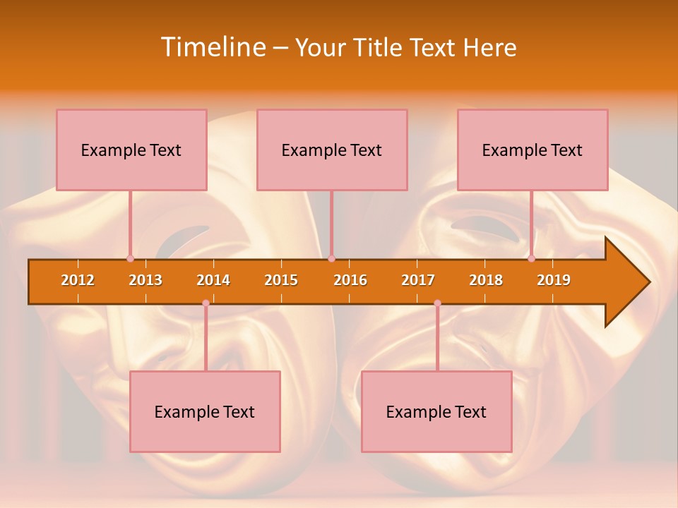 Humor Mask Depression PowerPoint Template