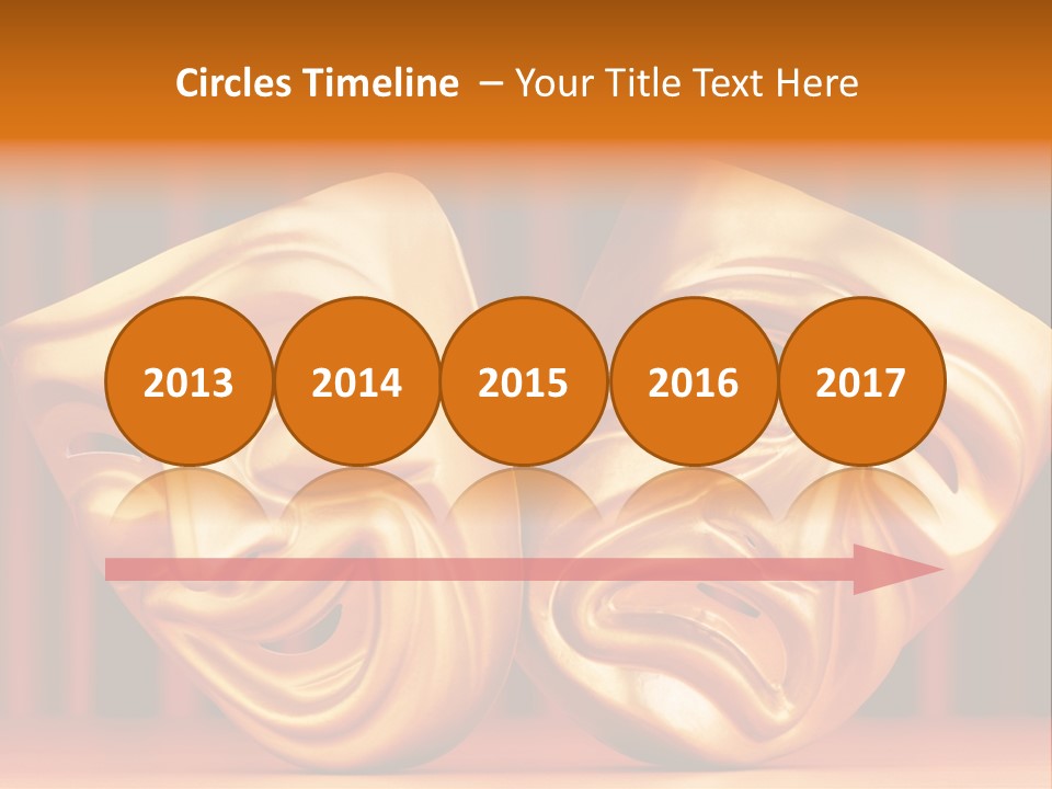 Humor Mask Depression PowerPoint Template