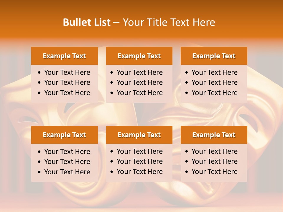 Humor Mask Depression PowerPoint Template