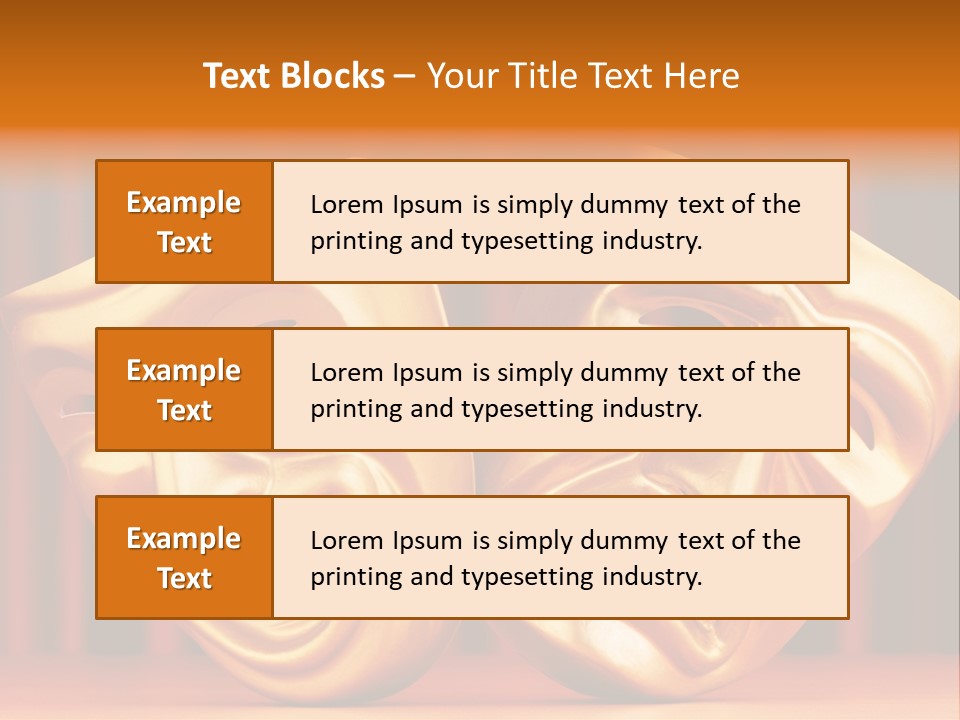 Humor Mask Depression PowerPoint Template