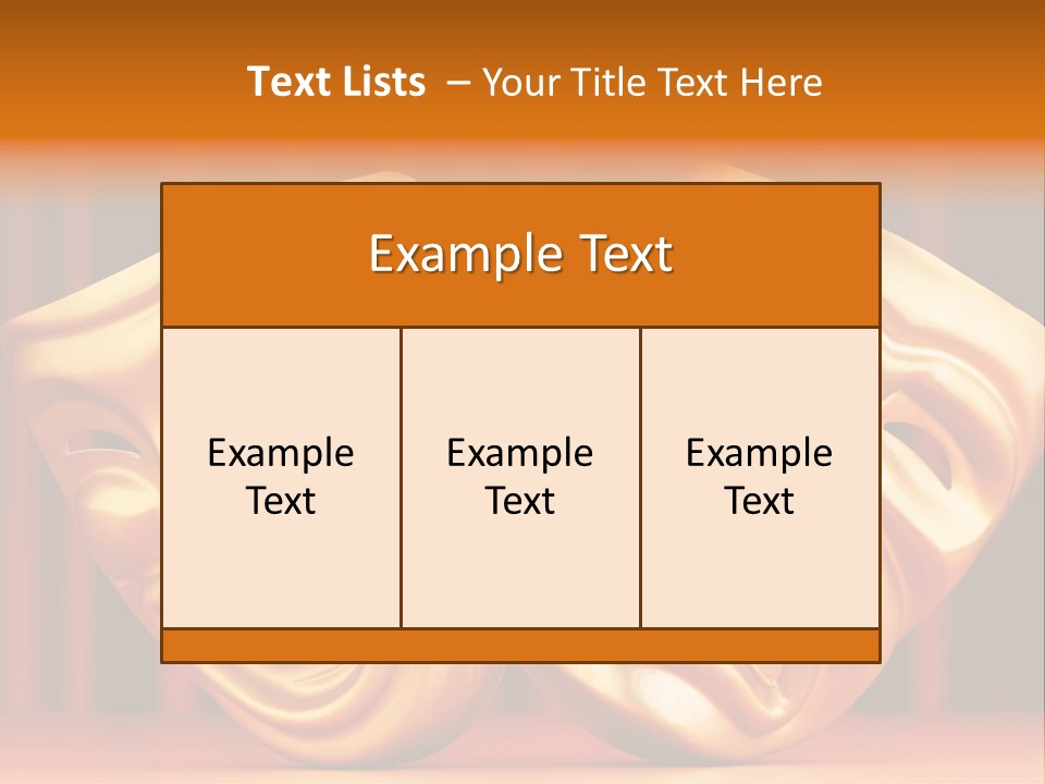 Humor Mask Depression PowerPoint Template