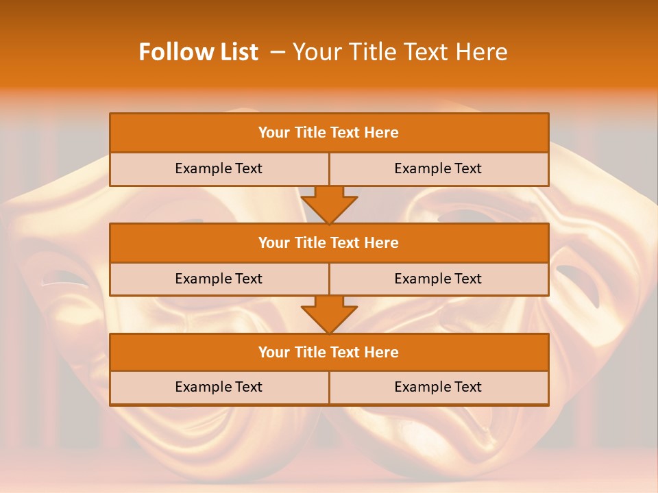 Humor Mask Depression PowerPoint Template