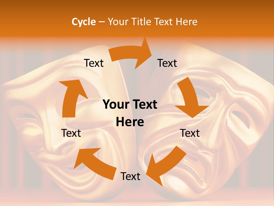 Humor Mask Depression PowerPoint Template