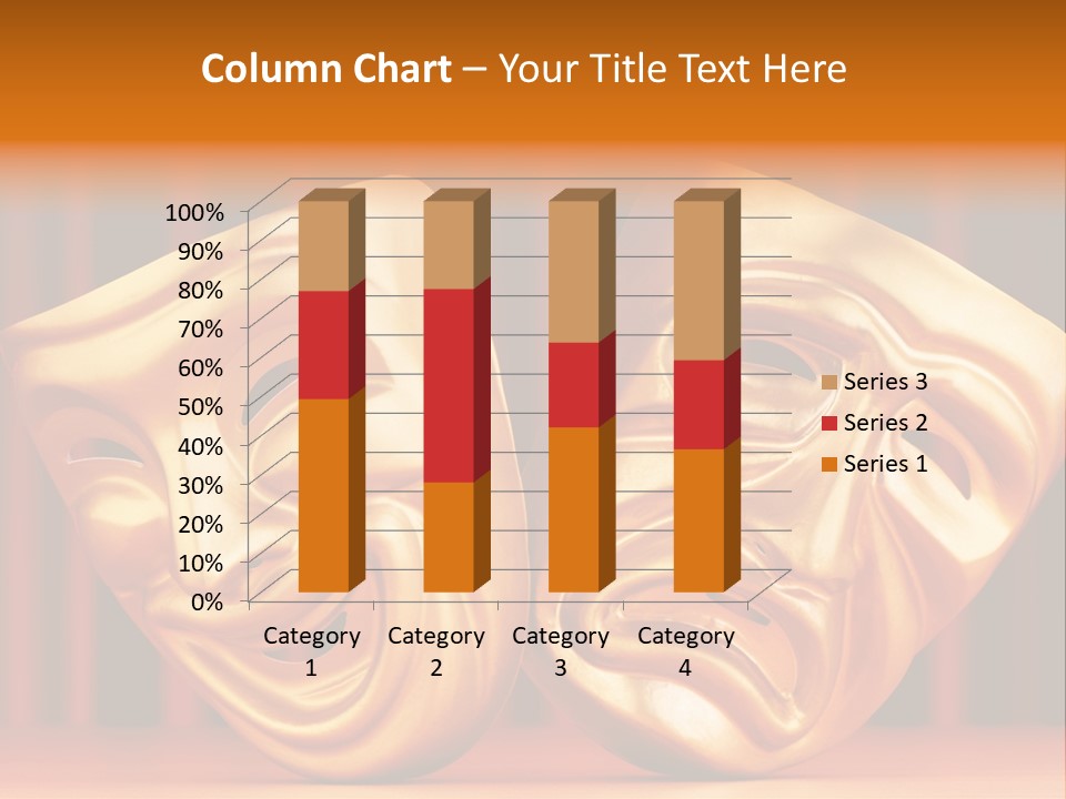 Humor Mask Depression PowerPoint Template