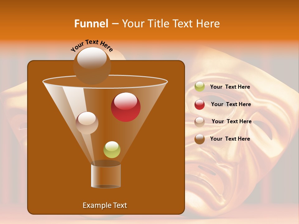 Humor Mask Depression PowerPoint Template
