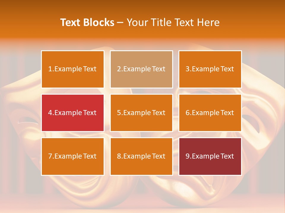 Humor Mask Depression PowerPoint Template