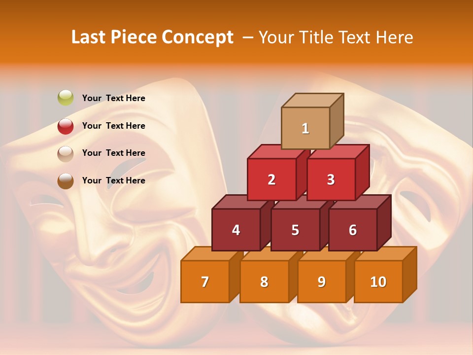 Humor Mask Depression PowerPoint Template