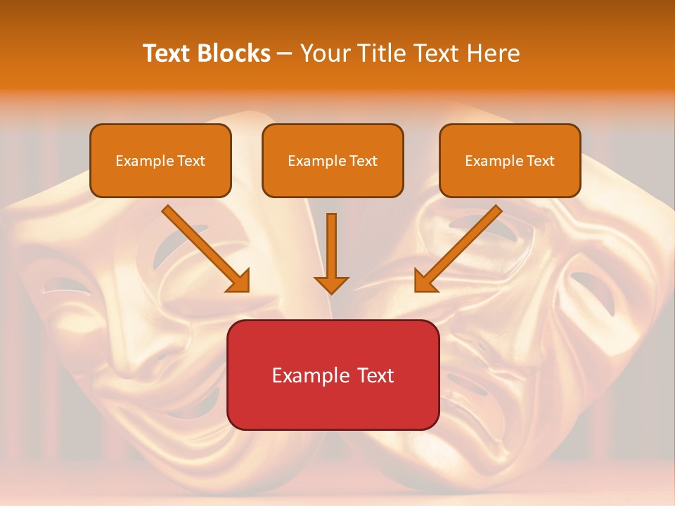 Humor Mask Depression PowerPoint Template