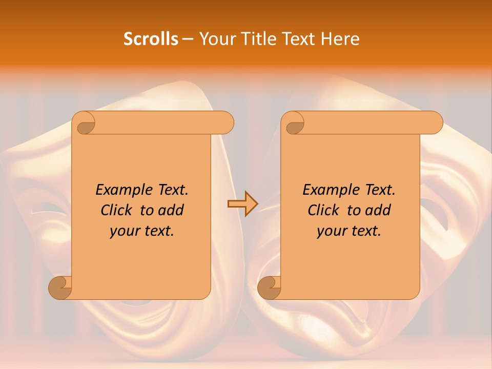 Humor Mask Depression PowerPoint Template
