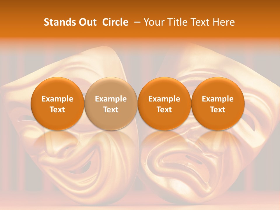 Humor Mask Depression PowerPoint Template