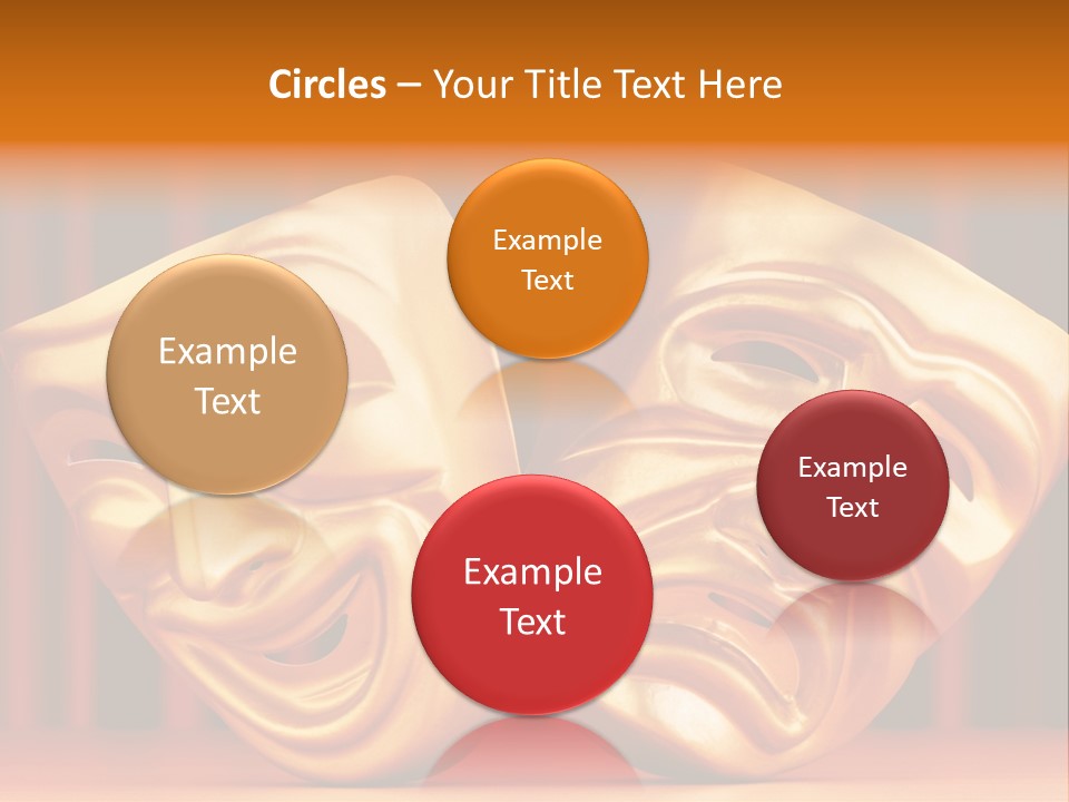 Humor Mask Depression PowerPoint Template