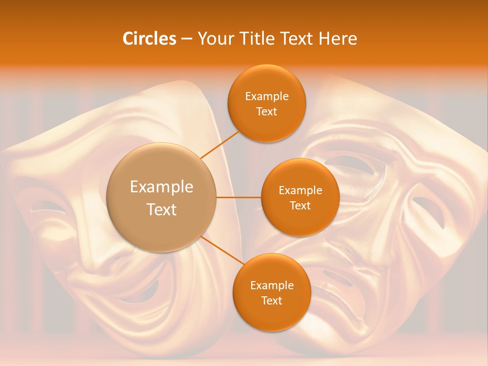 Humor Mask Depression PowerPoint Template