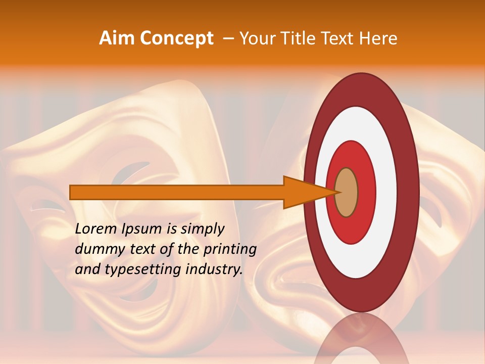 Humor Mask Depression PowerPoint Template