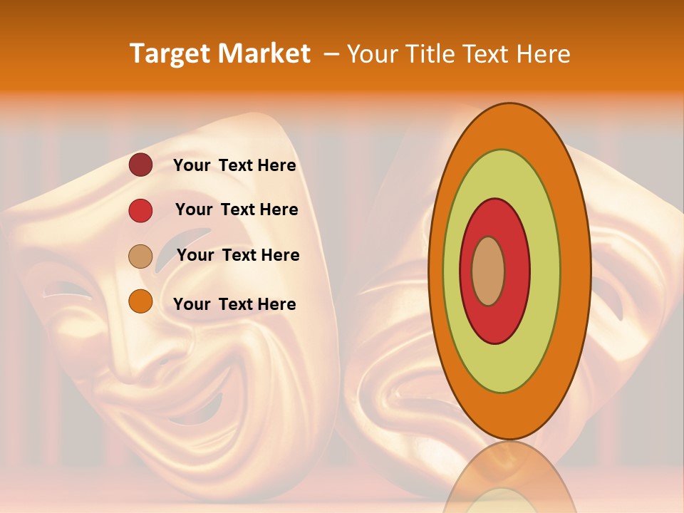 Humor Mask Depression PowerPoint Template