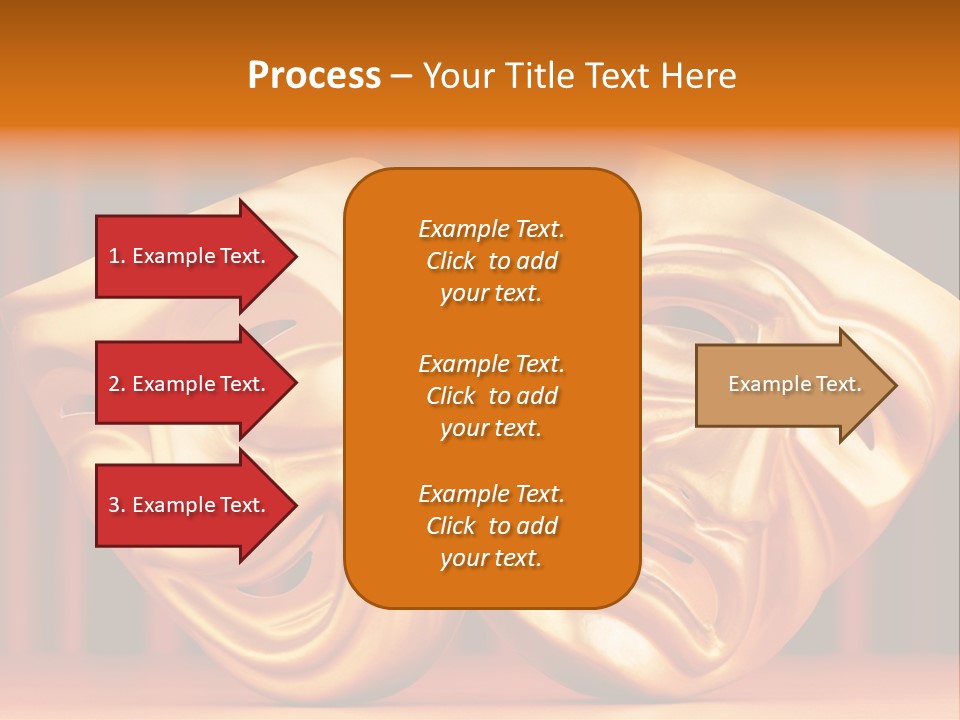 Humor Mask Depression PowerPoint Template