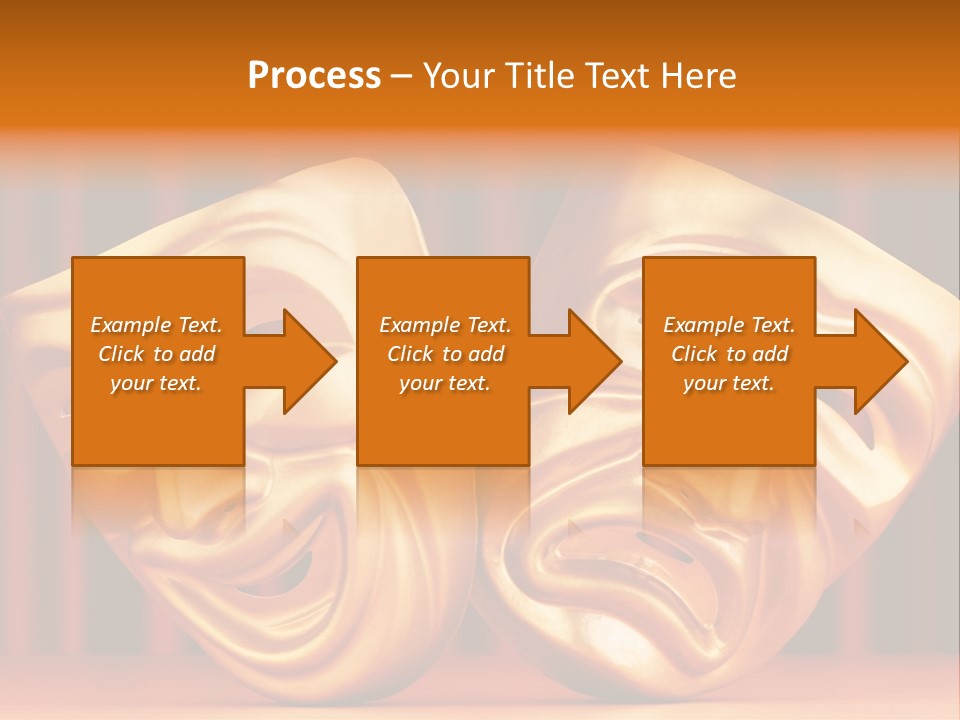 Humor Mask Depression PowerPoint Template