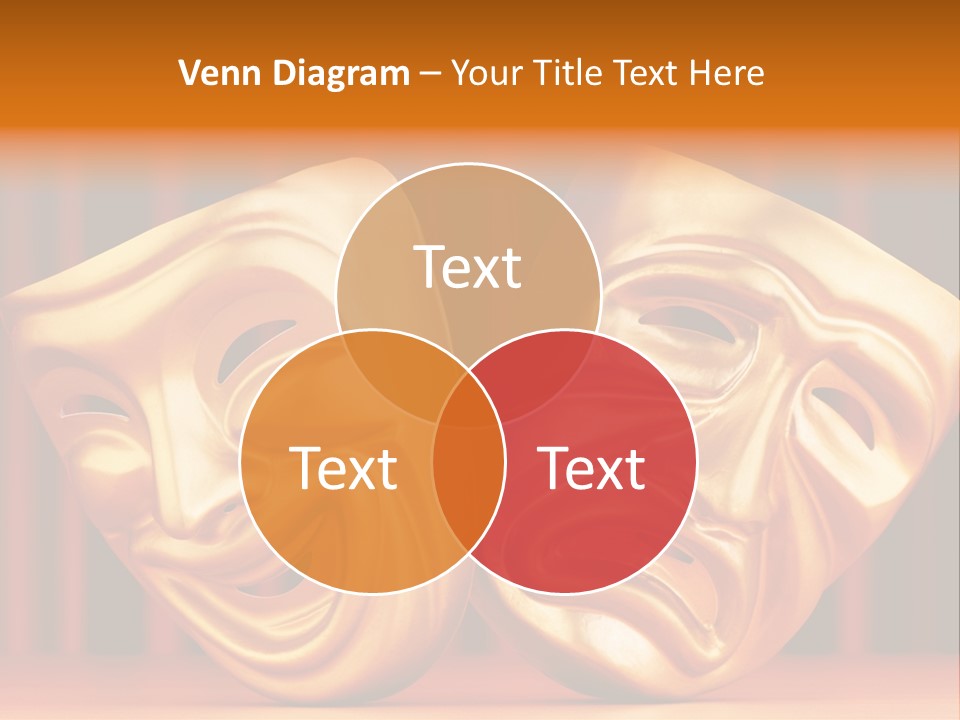 Humor Mask Depression PowerPoint Template
